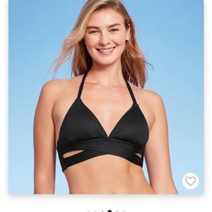 Kona Sol faux wrap bikini top